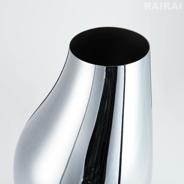 楽天市場】ジョージジェンセン フラワーベース ステンレス H27cm H46cm 