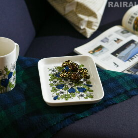 アラビア プレート 15×19cm クロッカス ARABIA Krokus グリーン ブラック iittala イッタラ レトロ おしゃれ かわいい レクタングラー 角皿