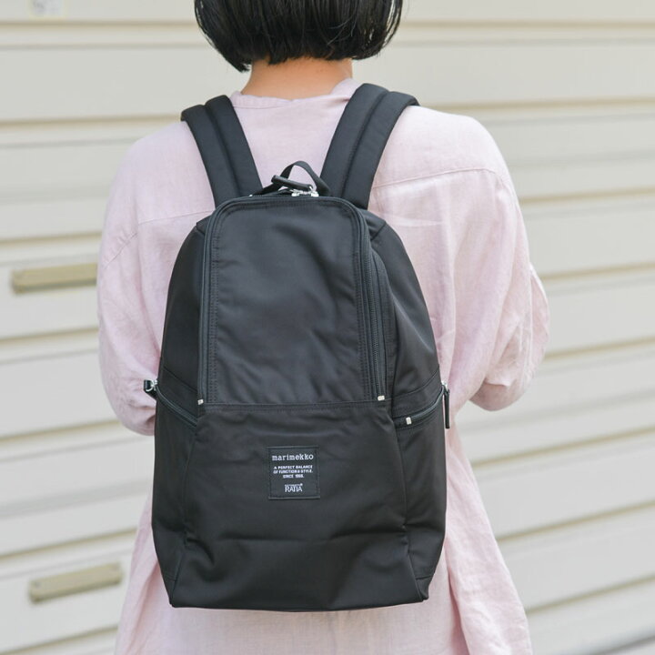 楽天市場】【ショッパー特典付】 マリメッコ リュック メトロ 黒 