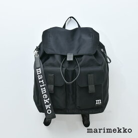 マリメッコ バックパック エブリシング L 無地 ブラック 黒 marimekko Everything Backpack L Solid リュック おしゃれ 送料無料