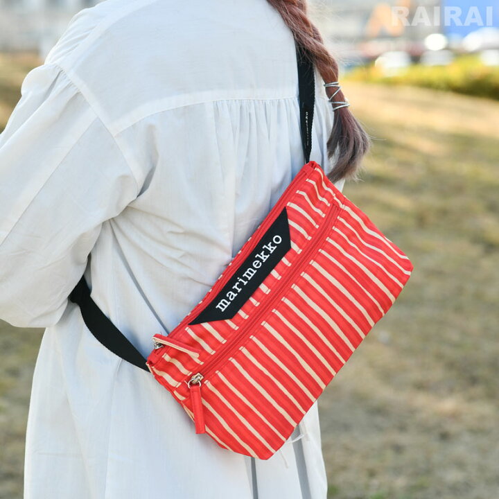 楽天市場】マリメッコ ショルダーバッグ S ピッコロ レッド×ベージュ 