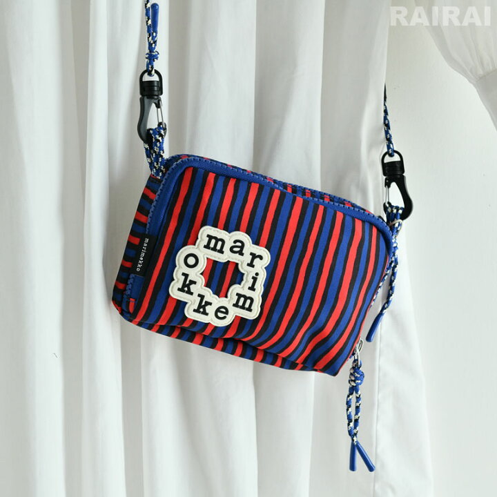 楽天市場】マリメッコ ショルダーバッグ イロイサ ピッコロ キオスキ marimekko 赤青ストライプ ショルダーバッグ