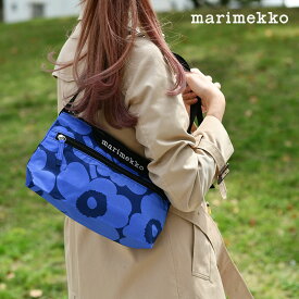 マリメッコ ショルダーバッグ S ウニッコ ブルー×ダークブルー marimekko Neat Crossbody Unikko S おしゃれ NeatBag 送料無料