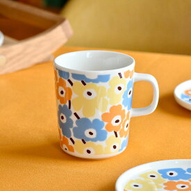 マリメッコ 日本限定 マグカップ 250ml ピックイネン ウニッコ マルチカラー スカイブルー×ライトイエロー marimekko Pikkuinen Unikko ライトイエロー×ライトブルー おしゃれ かわいい 人気 送料無料