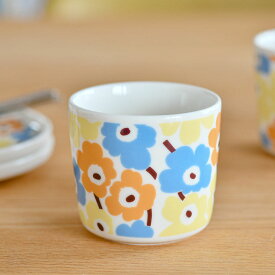 マリメッコ 日本限定 ラテマグ 1個 【単品】 200ml ピックイネン ウニッコ マルチカラー スカイブルー×ライトイエロー marimekko Pikkuinen Unikko ライトイエロー×ライトブルー おしゃれ かわいい 人気 送料無料