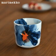 マリメッコ ラテマグ 1個 200ml 【単品】 ヴァルシ ダークブルー×オレンジ marimekko Valssi ブルー オ…