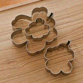 マリメッコ クッキー型 3個セット ウニッコ シルバー marimekko UNIKKO おしゃれ 人気 クッキーモールド 送料無料