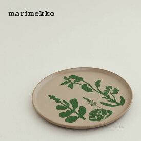 【セール40%OFF】 マリメッコ プレート 20cm エロクーン ヴァルヨット テラ×グリーン marimekko Elokuun Varjot おしゃれ お皿 _ss04