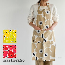 マリメッコ エプロン ピエニ ウニッコ marimekko Pieni UNIKKO オフホワイト×ベージュ 送料無料