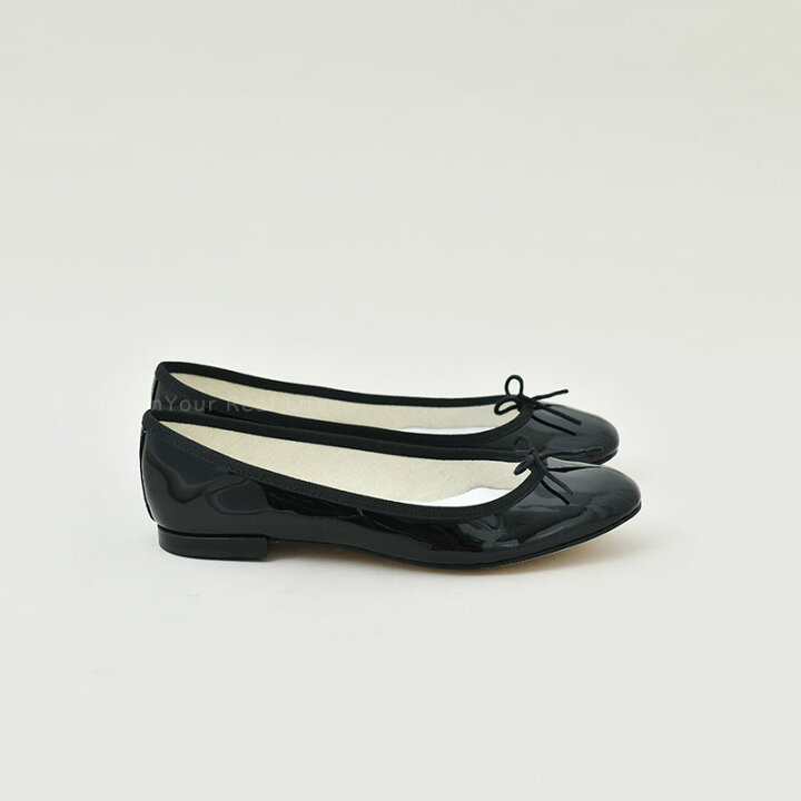 美品 Repetto レペット バレエシューズ 39 パテントレザー ブラック  