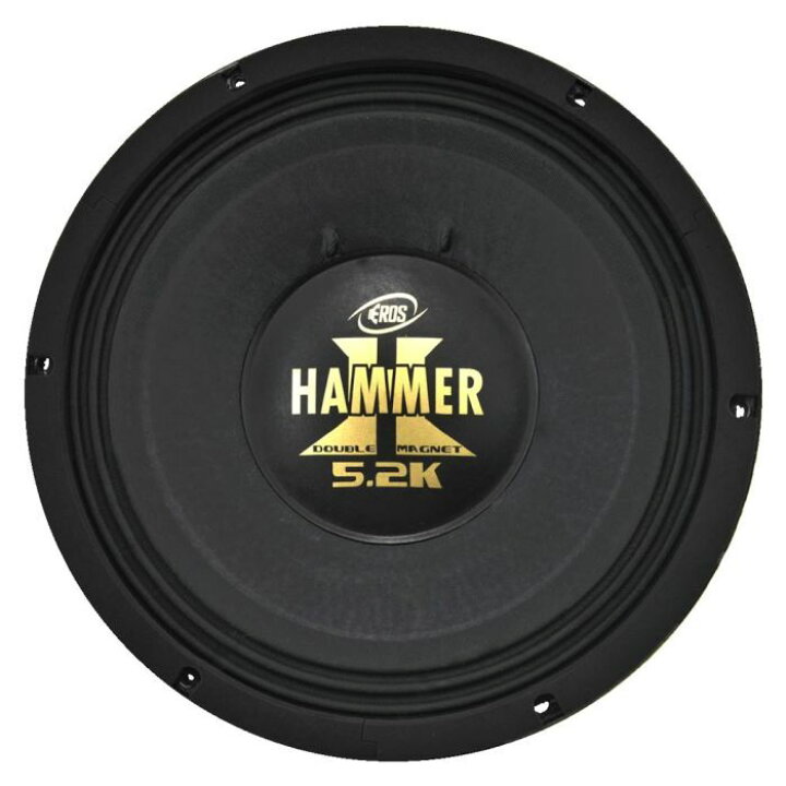 楽天市場】EROS E-12 HAMMER 5.2K ミッドスピーカー 12インチ 4Ω 5200W 