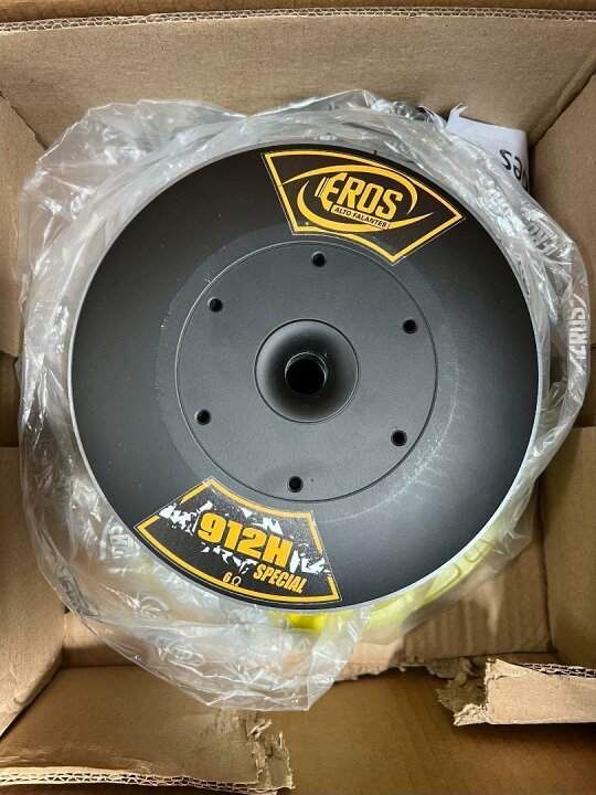 楽天市場】2個 EROS E-912H カースピーカー 12インチ 6Ω 1800W カー 