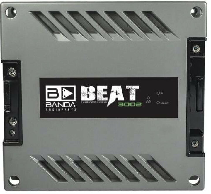 楽天市場】BANDA バンダ アンプ BEAT 3002 1チャンネル 2Ω カー 