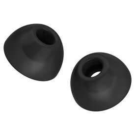 Cearvol 集音器用 密着型/通気型 シリコンイヤーピース 快適 軽量 音質向上 ブラック/ホワイト