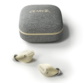 Cearvol Wave Lite 集音器 AUX-INテレビ対応 ノイズ低減 ハウリング＆自声抑制対応 スマホ連携 聞こえチェック イコライザー付き AI音声処理 24チャンネル ワイヤレスBluetoothイヤホン 高速充電式 イヤーチップ4サイズ付き・日本語対応