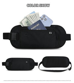 シダーエイト セキュリティポーチ 盗難防止 薄型 パスポートケース 海外旅行 スキミング防止 ウエストポーチ