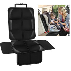 シダーエイト チャイルドシート 保護マット 羽根つき シートプロテクター 座席 車 カー用品 傷防止 防水 撥水 ペット 汚れ防止