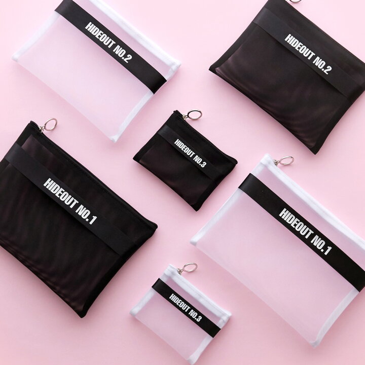 楽天市場 メッシュポーチ Funnymade Hide Out Pouch Set マルチポーチ 小物入れ 財布 Pc周辺 メイク 化粧ポーチ 薬 アクセサリー トラベルポーチ 日用品雑貨 旅行用品 収納 かわいい 小さい財布 布 柄 無地 コンパクト Cee Cloud Shop