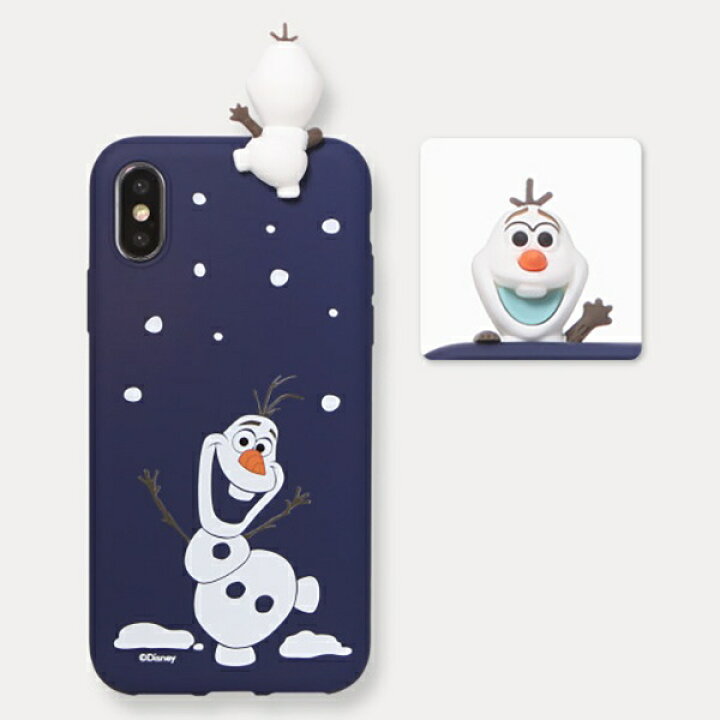 楽天市場 半額クーポン 並行輸入品 ディズニー スマホケース Disney アナと雪の女王 オラフ フィギュア付き ソフトケース かわいい 立体 キャラクター おしゃれ アイフォン キュート 癒し Cee Cloud Shop