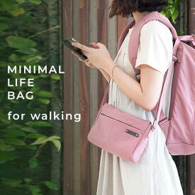 【半額クーポン】 travelus minimal life bag for walking 長さ調節 収納力 トラベルバッグ 旅行バッグ シンプル レディース メンズ 軽量 収納力 ポケット 丈夫 合わせや