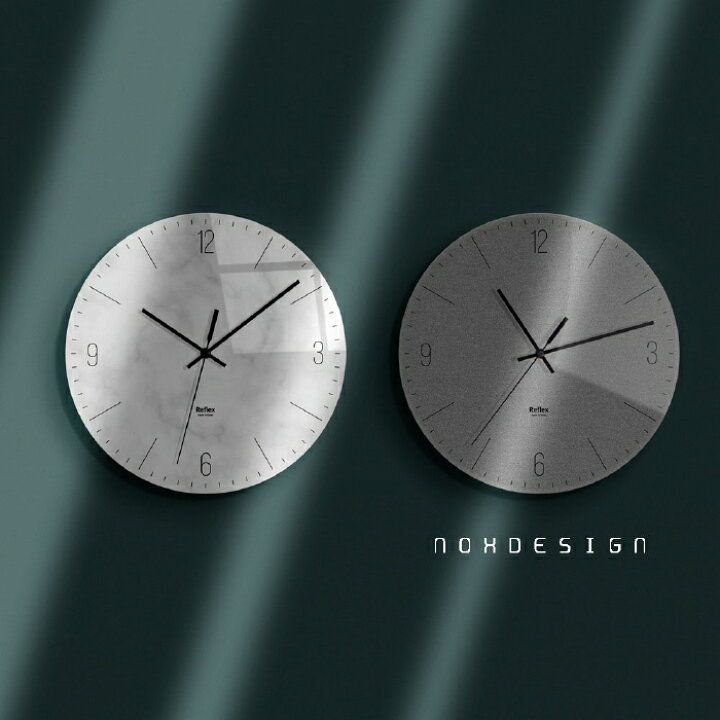 楽天市場 時計 壁掛け おしゃれ 北欧 壁掛け時計 掛け時計 アナログ 静音 置き時計 クロック シンプル 掛時計 部屋 寝室 壁 プレゼント 見やすい カチカチ 音がしない 静か モダン オシャレ かっこいい ウォールクロック 軽量 軽い 結婚祝い 静音仕様 Nox Design Diasec