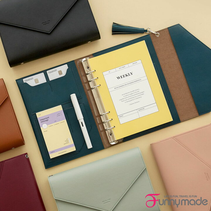 楽天市場】Funnymade CLUTCH 6穴 DIARY COVER - A5 オーガナイザー 