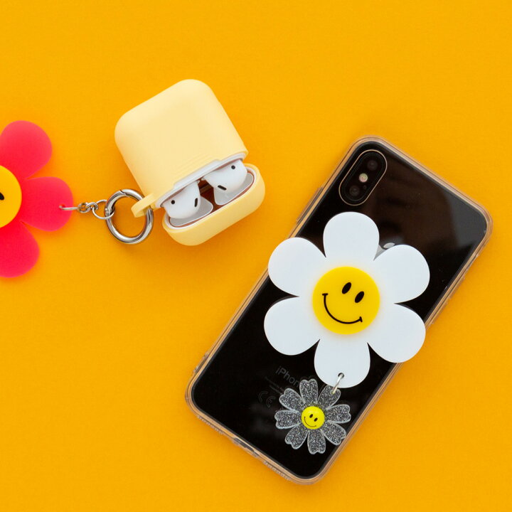 楽天市場 全商品10 Off スマイルフラワースマホグリップ Funnymade スマホリング スマホグリップ フラワー アクリルスマホスタンド 接着 フラット 韓国 Iphone 落下防止 薄型 おしゃれ かわいい 全機種対応 ネオンカラー ぐるぐる まわる スマイル Cee Cloud Shop