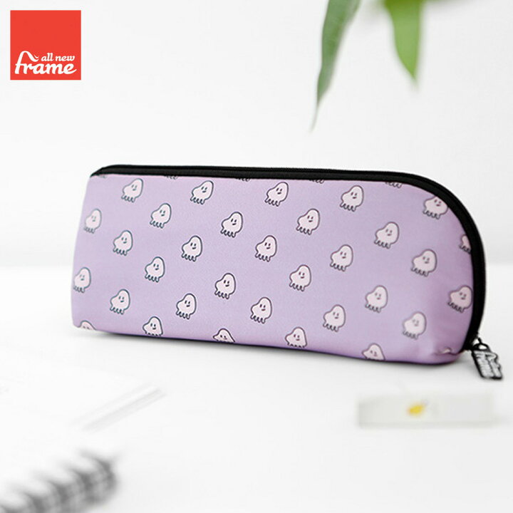 楽天市場 10 Offクーポン ペンケース ペンポーチ 筆箱 ふで箱 かわいい シンプル 韓国 ブランド 文房具 All New Frame Pencil Pouch Moonfly Purple Cee Cloud Shop