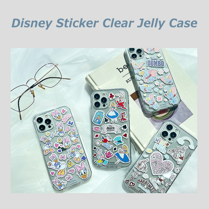 楽天市場 並行輸入品 ディズニー クリア 透明感 かわいい Disney Sticker Clear Jelly Case ソフトクリアケース おしゃれ イラスト スリム 韓国 アイフォン Cee Cloud Shop