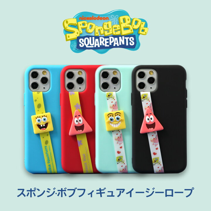 楽天市場 5 Offクーポン スマホグリップ キャラクタースマホストラップ 落下防止 全機種対応 スマホホルダー マホアクセサリー 片手操作 かわいい 韓国 並行輸入品 スポンジ ボブフィギュアイージーロープ Cee Cloud Shop