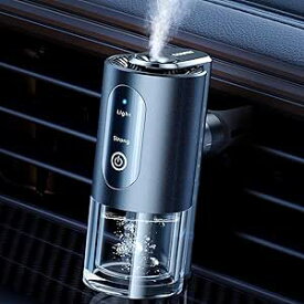 【省スペース コードレス】 CEENIU 車芳香剤 F39 車 アロマディフューザー 小型 軽量 水なし 超音波霧化 静音 長持ちバッテリー エアコン 吹き出し口 自動ON/OFF 車 消臭 Car Air Freshener