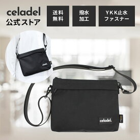 【celadel セラデル】 サコッシュ ウィズモデル ショルダーバッグ スマホポーチ メンズ 撥水 アウトドア 薄型 小さめ 軽量 コーデュラ YKKファスナー ウエストバッグ 旅行 散歩 アウトドア ビジネス