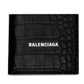 バレンシアガ BALENCIAGA 2024春夏 メンズ CASH SQUARE FOLDED コインウォレット財布【ブラック 】【送料無料】【正規品】