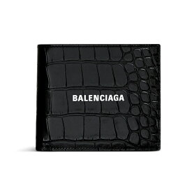 バレンシアガ BALENCIAGA メンズ CASH SQUARE FOLDED コインウォレット【ブラック 】【送料無料】【正規品】