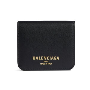 バレンシアガ BALENCIAGA レディース CASH 2.0 フラップ付きコイン&カードホルダー【ブラック 】【送料無料】【正規品】