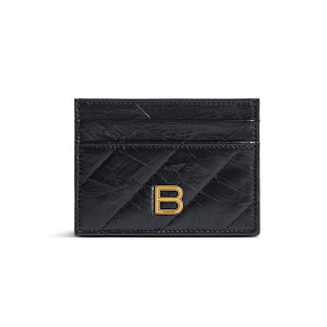 バレンシアガ BALENCIAGA レディース CRUSH カードホルダー キルテッド【ブラック 】【送料無料】【正規品】
