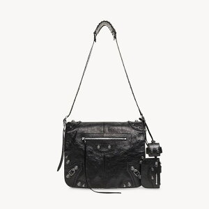 �o�����V�A�K BALENCIAGA �����Y LE CAGOLE ���b�Z���W���[�o�b�O �~�f�B�A���y�u���b�N �z�y���������z�y���K�i�z
