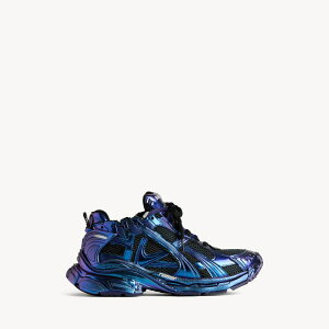 �o�����V�A�K BALENCIAGA �����Y RUNNER IRIDESCENT �X�j�[�J�[�y�u���[ �z�y���������z�y���K�i�z