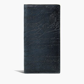 ベルルッティ Berluti Santal スクリットレザー ロングウォレット 財布【indigo denim 】【送料無料】【正規品】