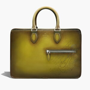 �x�����b�e�B Berluti �A���W���[�� �X�N���b�g���U�[ �u���[�t�P�[�X�yjungle green �z�y���������z�y���K�i�z