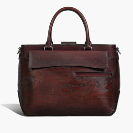 ベルルッティ Berluti トゥジュール XS ポケット スクリットレザー トートバッグ【legno bruciato 】【送料無料】【正規品】