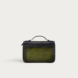 ベルルッティ Berluti イタウバ ワイド グラディアント マキシウォレット 財布【nero grigio & nero caviar 】【送料無料】【正規品】
