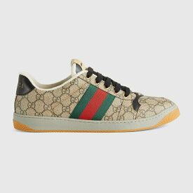 グッチ GUCCI メンズ スクリーナー メンズ スニーカー674530 96GE0 9766【ベージュ 】【送料無料】【正規品】