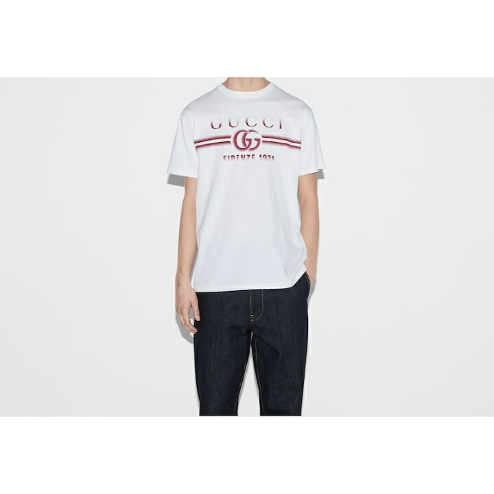 楽天市場】グッチ GUCCI メンズ “GUCCI”プリント コットンジャージー T 