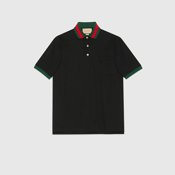 楽天市場】グッチ GUCCI メンズ ウェブ ストライプ カラー（襟）付き 