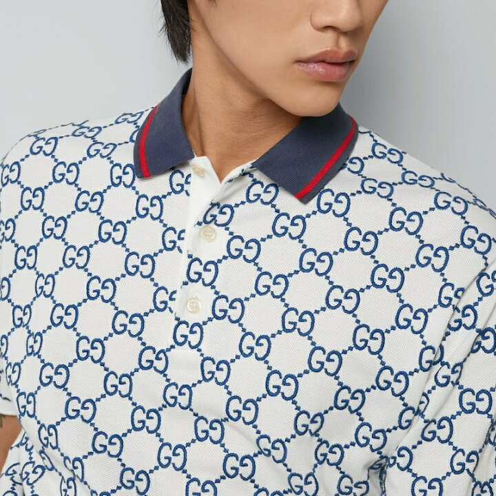 楽天市場】グッチ GUCCI メンズ GG ストレッチコットン ポロシャツ 
