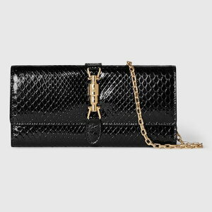 �O�b�` GUCCI ���f�B�[�X Gucci Jackie �p�C�\�� �`�F�[���t�� �E�H���b�g ���z�y�u���b�N GG�L�����o�X �z�y���������z�y���K�i�z