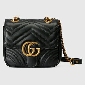 グッチ GUCCI レディース GGマーモント キルティング ミニ トートバッグ739682 AABZC 1000【ブラック 】【送料無料】【正規品】