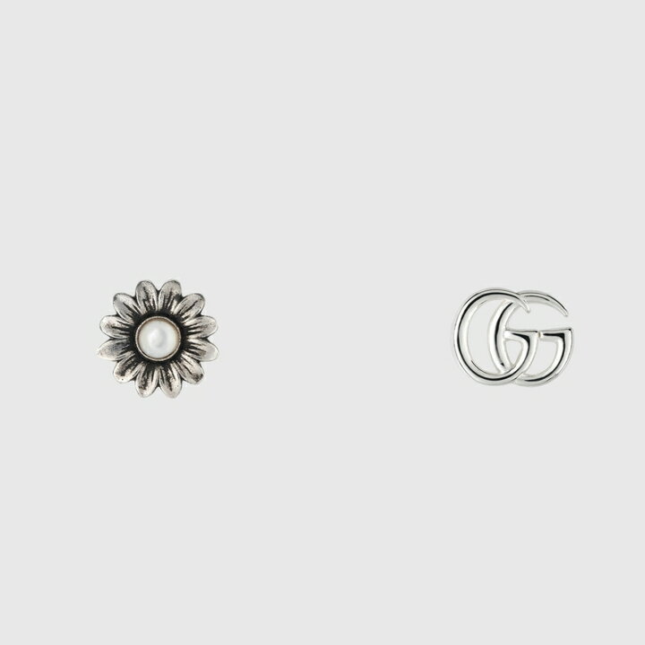 楽天市場】グッチ GUCCI レディース ダブルG フラワー スタッズ ピアス 