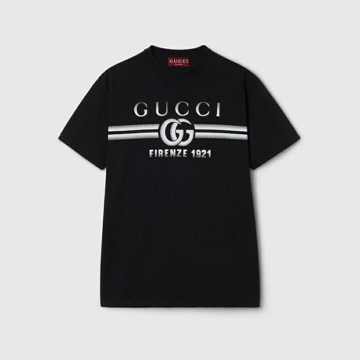 楽天市場】グッチ GUCCI メンズ プリント コットンジャージー Tシャツ